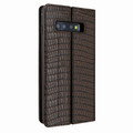 Piel Frama Samsung Galaxy S10 FramaSlimCards Leather Case - Brown Cowskin-Lizard