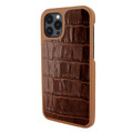 Piel Frama iPhone 12 Pro Max FramaSlimGrip Leather Case - Brown Crocodile