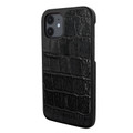 Piel Frama iPhone 12 mini LuxInlay Leather Case - Black Crocodile