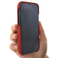 Piel Frama iPhone 12 mini LuxInlay Leather Case - Wild Croco Red