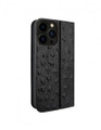 Piel Frama iPhone 13 Pro FramaSlimCards Leather Case - Black Cowskin-Ostrich