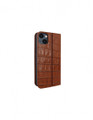 Piel Frama iPhone 14 FramaSlimCards Leather Case - Brown Cowskin-Crocodile