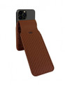 Piel Frama iPhone 14 Pro | iPhone 14 iMagnum Leather Case - Brown Cowskin-Crocodile