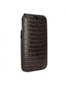 Piel Frama iPhone 14 Pro Max | iPhone 14 Plus iMagnum Leather Case - Brown Cowskin-Lizard