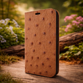 Piel Frama iPhone 14 Pro Max FramaSlimCards Leather Case - Tan Cowskin-Ostrich