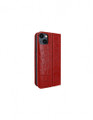 Piel Frama iPhone 15 Plus Red Crocodile FramaSlim Leather Case