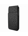 Piel Frama iPhone 15 Pro Max Black Ostrich iMagnum Leather Case