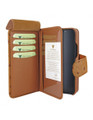 Piel Frama iPhone 15 Pro Tan Ostrich WalletMagnum Leather Case