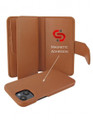 Piel Frama iPhone 15 Tan Ostrich WalletMagnum Leather Case