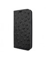 Piel Frama Black Ostrich FramaSlim Leather Case for iPhone 16