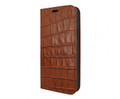 Piel Frama Brown Crocodile FramaSlim Leather Case for iPhone 16 Pro Max