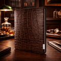 Piel Frama Brown Wild Crocodile FramaSlim Leather Case for iPad Air 13-inch (2024-2025)