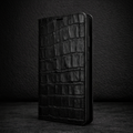 Piel Frama Black Croco FramaSlimCards Leather Case for Samsung Galaxy S25