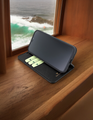 Piel Frama Black Ostrich FramaSlim Leather Case for iPhone 16e