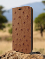 Piel Frama Tan Ostrich FramaSlim Leather Case for iPhone 16e