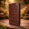 Piel Frama SPECIAL EDITION Brown Crocodile FramaSlim Leather Case for iPhone 16e