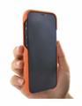 Piel Frama Orange FramaGrip Leather Case for iPhone 16e