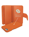 Piel Frama Orange WalletMagnum Leather Case for iPhone 16e