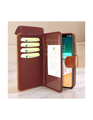 Piel Frama Brown Crocodile WalletMagnum Leather Case for iPhone 16e