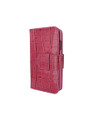 Piel Frama Pink Crocodile WalletMagnum Leather Case for iPhone 16e