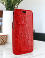 Piel Frama 526 Red Crocodile iMagnum Leather Case for iPhone 17