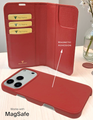 Piel Frama 532 Red Crocodile Folio Style Magnetic Leather Case for iPhone Air