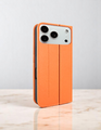 Piel Frama 534 Orange FramaSlim Book Style Leather Case for iPhone 17 Pro