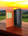 Piel Frama 524 Orange FramaSlim Book Style Leather Case for iPhone 17