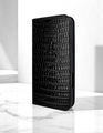 Piel Frama 524 Black Lizard FramaSlim Book Style Leather Case for iPhone 17