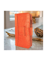 Piel Frama 535 Orange Crocodile WalletMagnum Leather Case for iPhone 17 Pro
