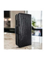 Piel Frama 525 Black Lizard WalletMagnum Leather Case for iPhone 17