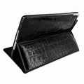 Piel Frama iPad Mini 4 Cinema Leather Case - Black Cowskin-Crocodile