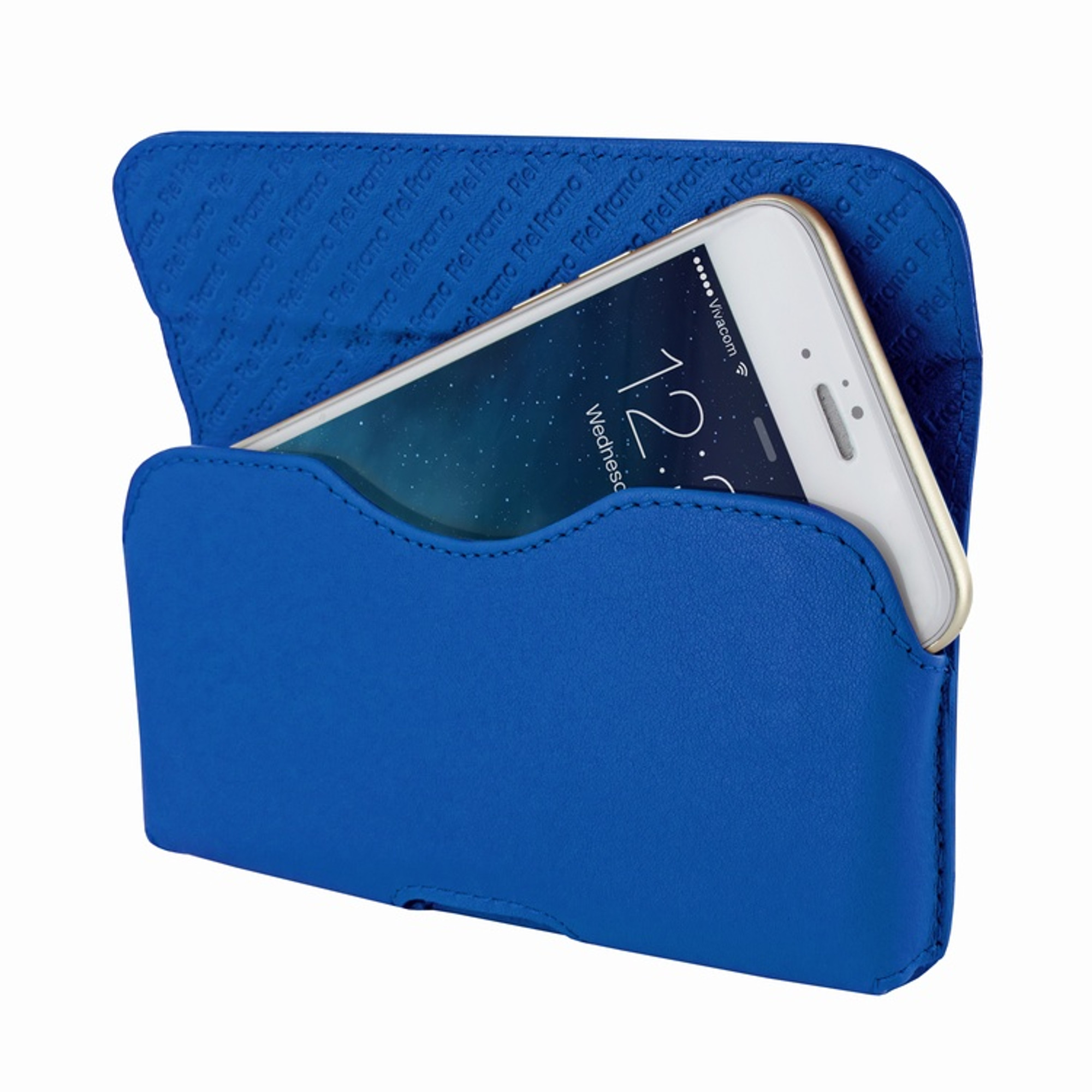 Piel Frama iPhone 6 Plus / Plus 7 Plus / 8 Plus Horizontal Leather Case Blue