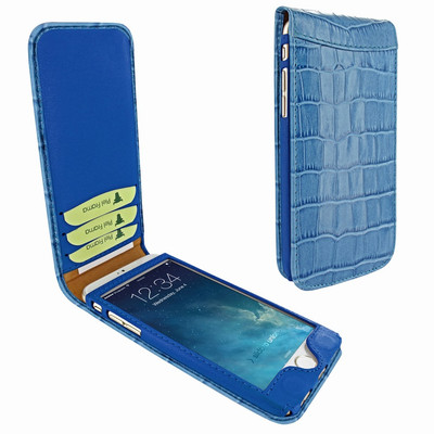 Piel Frama iPhone 7 Plus / 8 Plus Classic Magnetic Leather Case - Blue Cowskin-Crocodile