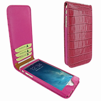 Piel Frama iPhone 7 Plus / 8 Plus Classic Magnetic Leather Case - Fuchsia Cowskin-Crocodile