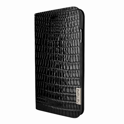 Piel Frama iPhone 7 Plus / 8 Plus FramaSlimCards Leather Case - Black Cowskin-Lizard