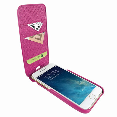 Piel Frama iPhone 7 Plus / 8 Plus iMagnumCards Leather Case - Fuchsia