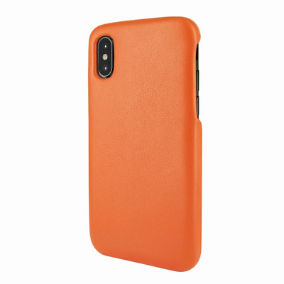 Piel Frama iPhone X / Xs FramaSlimGrip Leather Case - Orange
