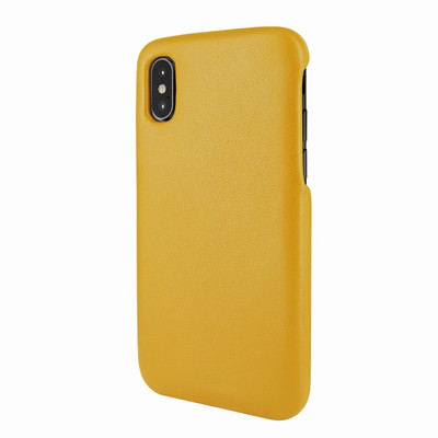 Piel Frama iPhone X / Xs FramaSlimGrip Leather Case - Yellow