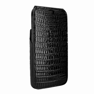 Piel Frama iPhone X / Xs iMagnum Leather Case - Black Cowskin-Lizard