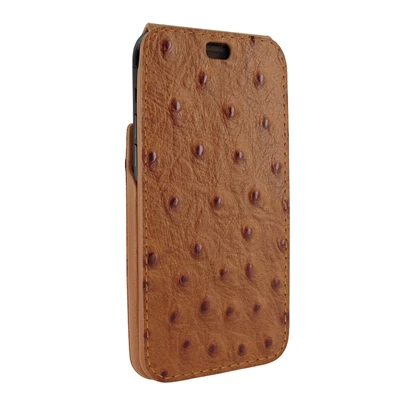 Piel Frama iPhone XR iMagnum Leather Case - Tan Cowskin-Ostrich