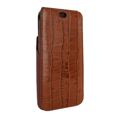 Piel Frama iPhone Xs Max iMagnum Leather Case - Brown Cowskin-Crocodile