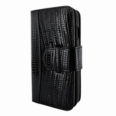 Piel Frama iPhone 11 Pro Max WalletMagnum Leather Case - Black Cowskin-Lizard