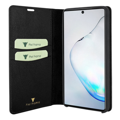 Piel Frama Samsung Galaxy Note 10 FramaSlimCards Leather Case - Black