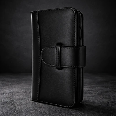 Piel Frama iPhone 13 Pro Max WalletMagnum Leather Case - Black