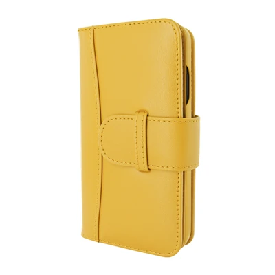 Piel Frama iPhone 12 | 12 Pro WalletMagnum Leather Case - Yellow