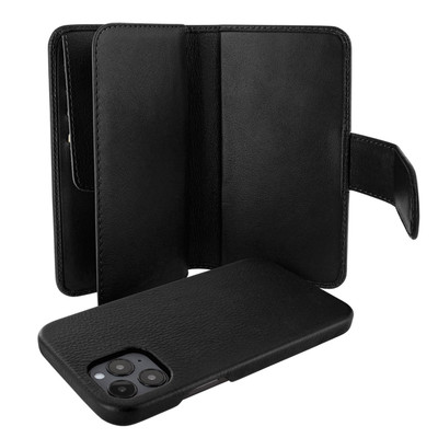 Piel Frama iPhone 12 Pro Max WalletMagnum Leather Case - Black