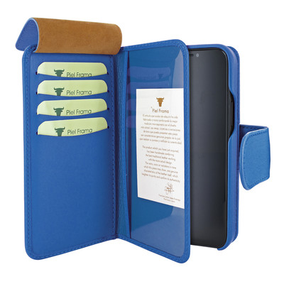 Piel Frama iPhone 12 Pro Max WalletMagnum Leather Case - Blue