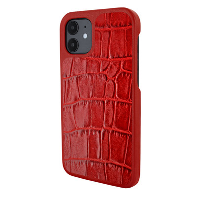 Piel Frama iPhone 12 mini LuxInlay Leather Case - Red Crocodile