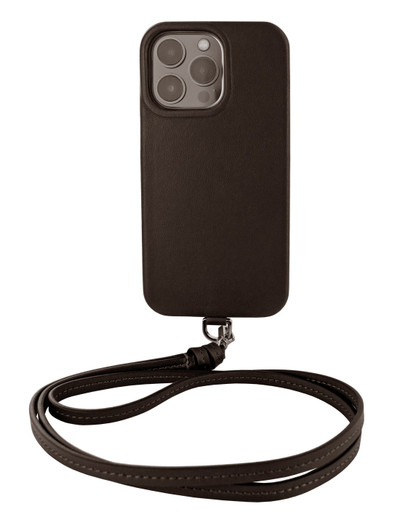 Piel Frama iPhone 13 Pro Max Neckstrap - Brown